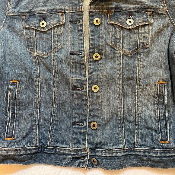 Vintage Y2K Ralph Lauren Polo Jeans Co Black Tag Denim Jacket XL Festival Travel - Picture 6 of 14